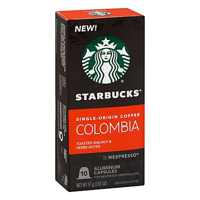 slide 1 of 1, Starbucks Single-Origin Colombia Nespresso Capsules, 10 ct