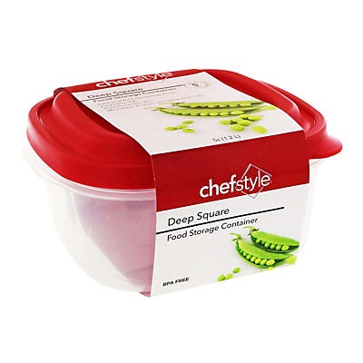 slide 1 of 1, chefstyle Deep Square Container, 5 cup