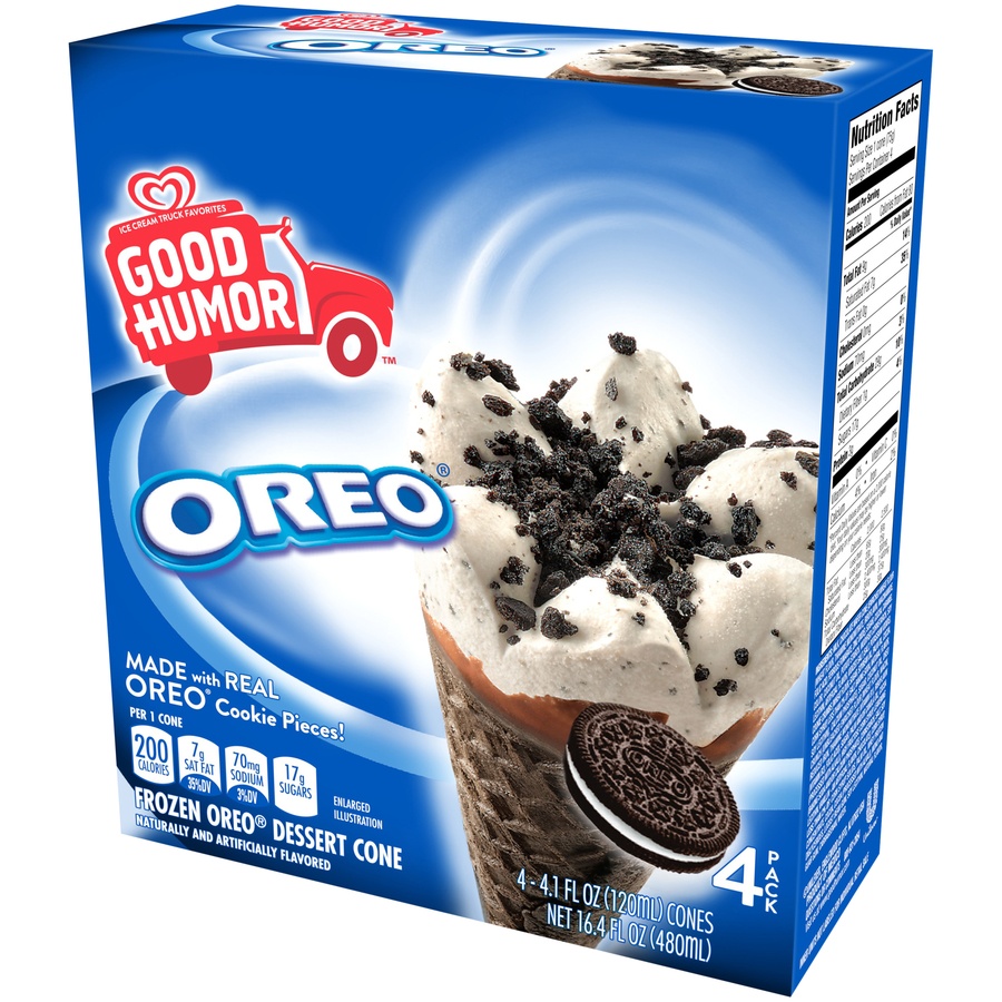 slide 3 of 5, Good Humor Ice Cream & Frozen Desserts Oreo Cone, 4 ct