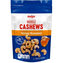 Meijer Honey Roasted Whole Roasted Cashews - 8.25 oz