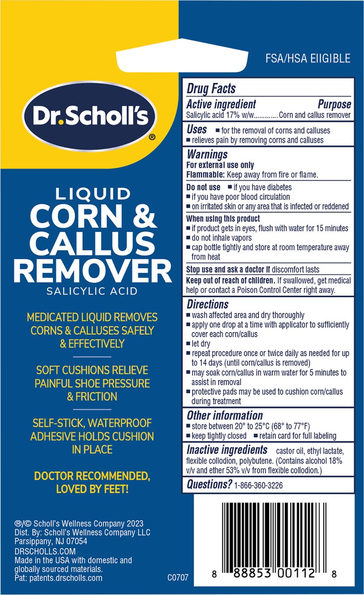 slide 3 of 3, Dr. Scholl's Liquid Corn & Callus Remover 1 ea, 1 ct