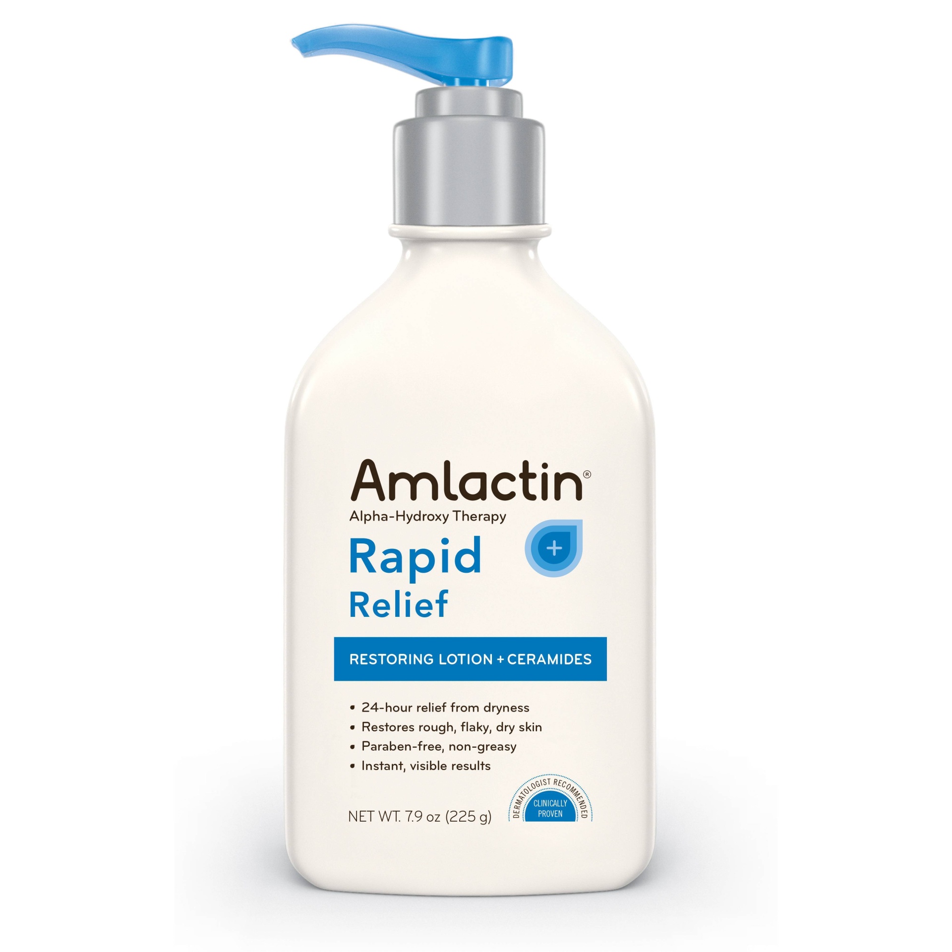 slide 1 of 4, AmLactin Alpha-Hydroxy Therapy Rapid Relief Restoring Lotion + Ceramides, 7.9 oz