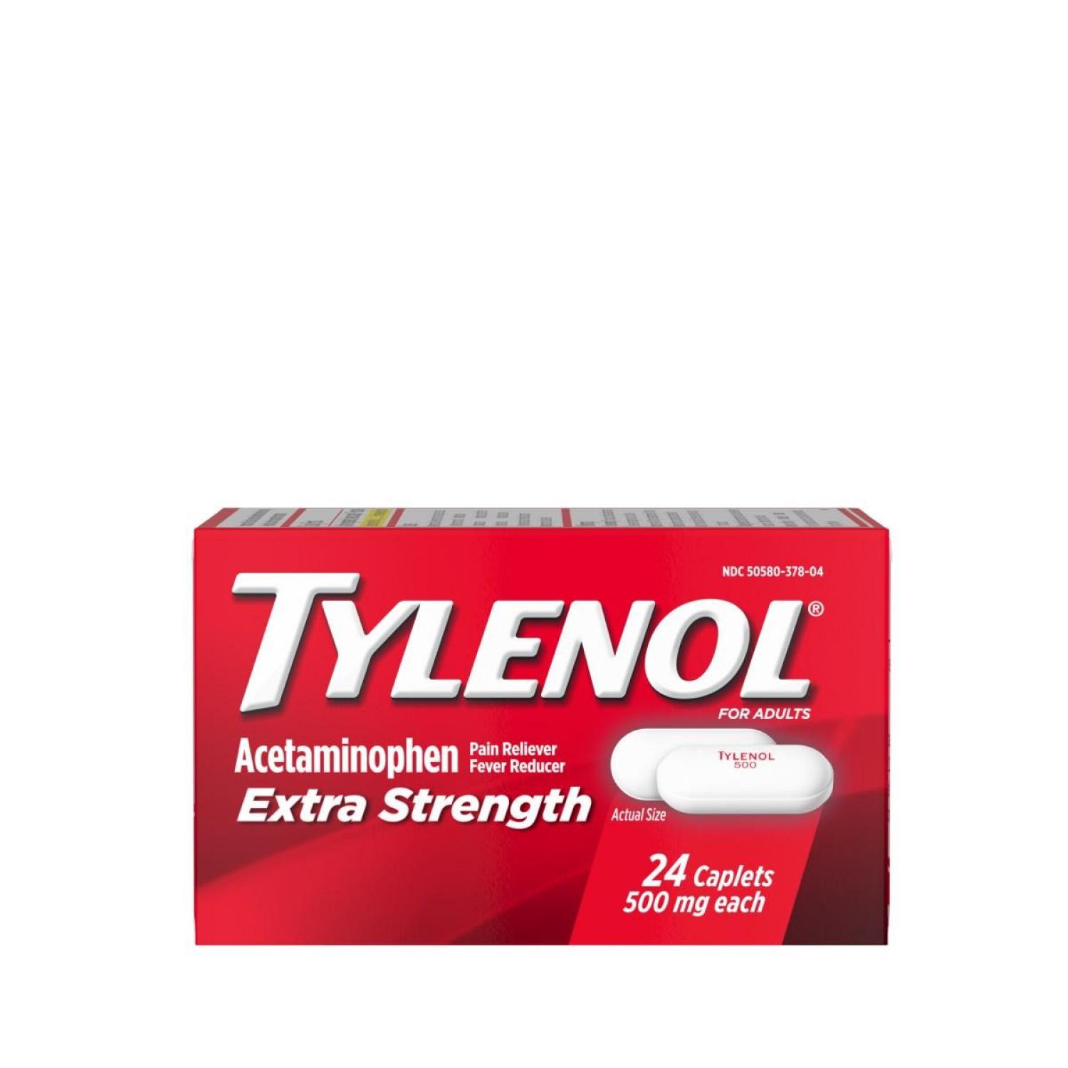 slide 1 of 7, Tylenol X/s Caplets, 24 ct
