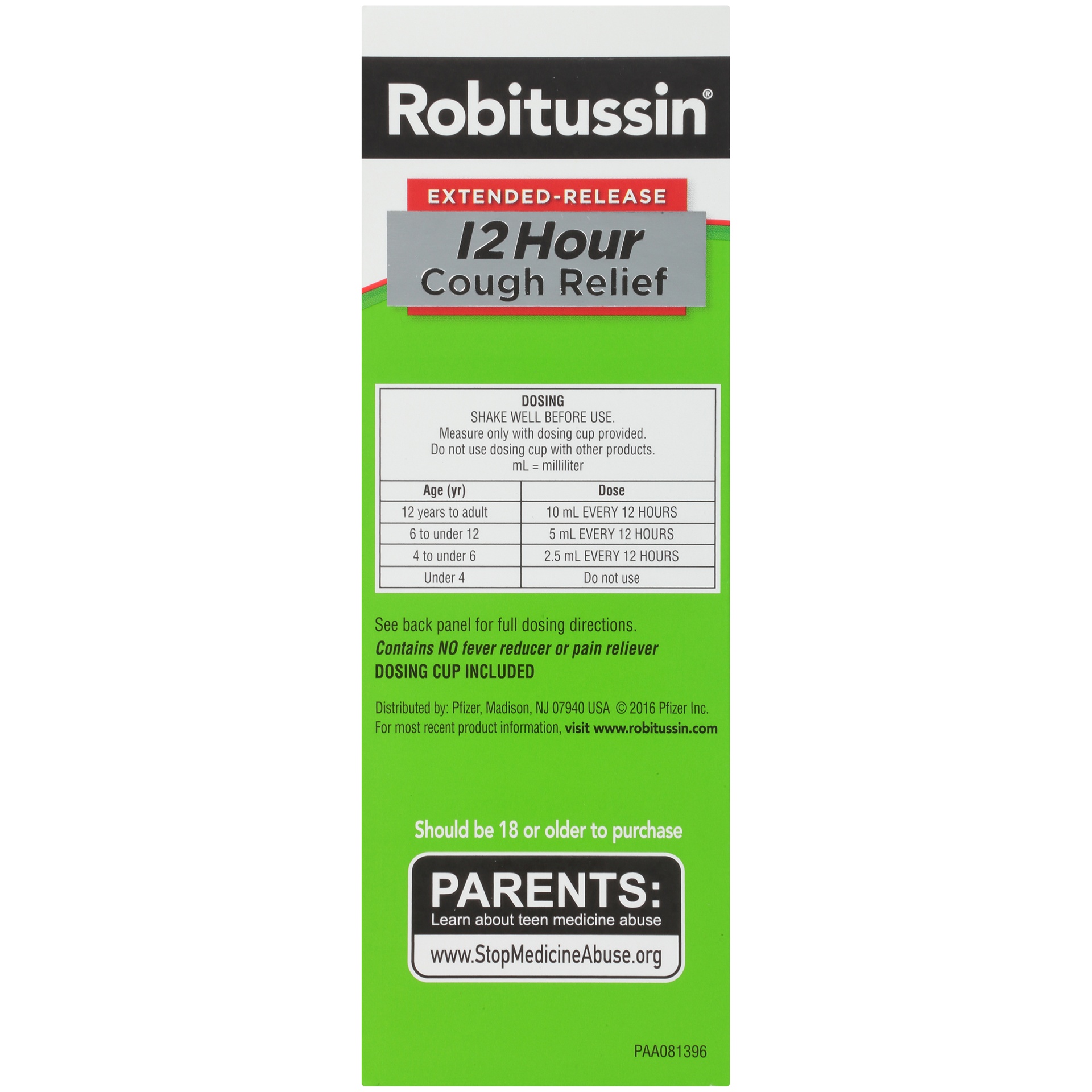 slide 4 of 6, Robitussin Extended-Release 12 Hour Cough Relief Grape Flavored Liquid, 5 fl oz