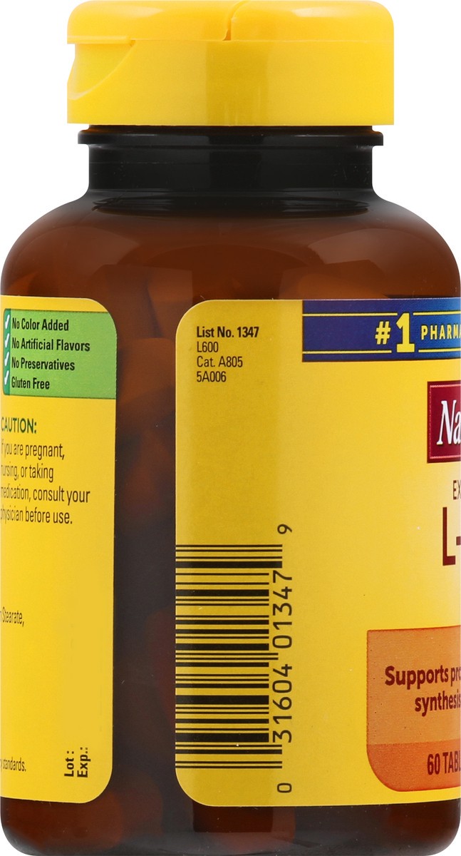 slide 6 of 12, Nature Made L-Lysine 1000 mg, Dietary Supplement, 60 Tablets, 60 Day Supply, 60 ct