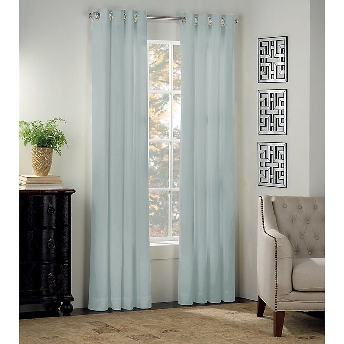 slide 1 of 1, Kate Spade New York Newport Grommet Window Curtain Panel - Mist, 108 in