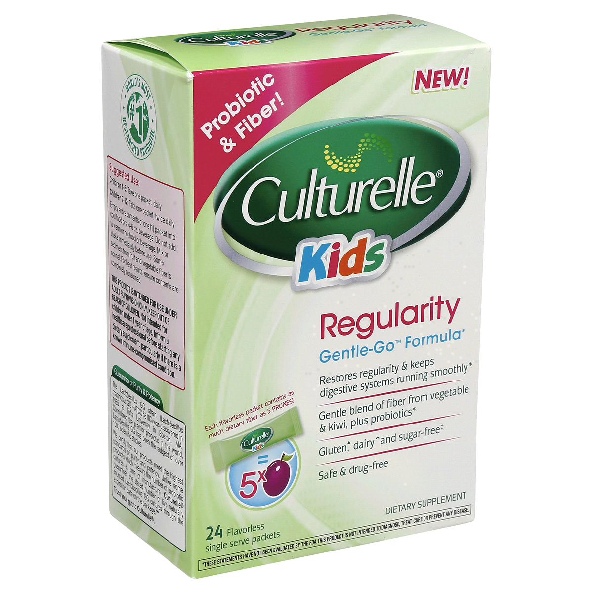 slide 10 of 12, Culturelle Kids Probiotics Regularity Gentle-Go Formula Packets, 24 ct