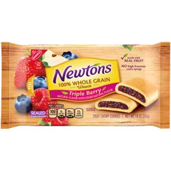 Newtons Nabisco Newtons 100% Whole Grain Wheat Triple Berry Fruit Chewy Cookies 10 oz. Pack