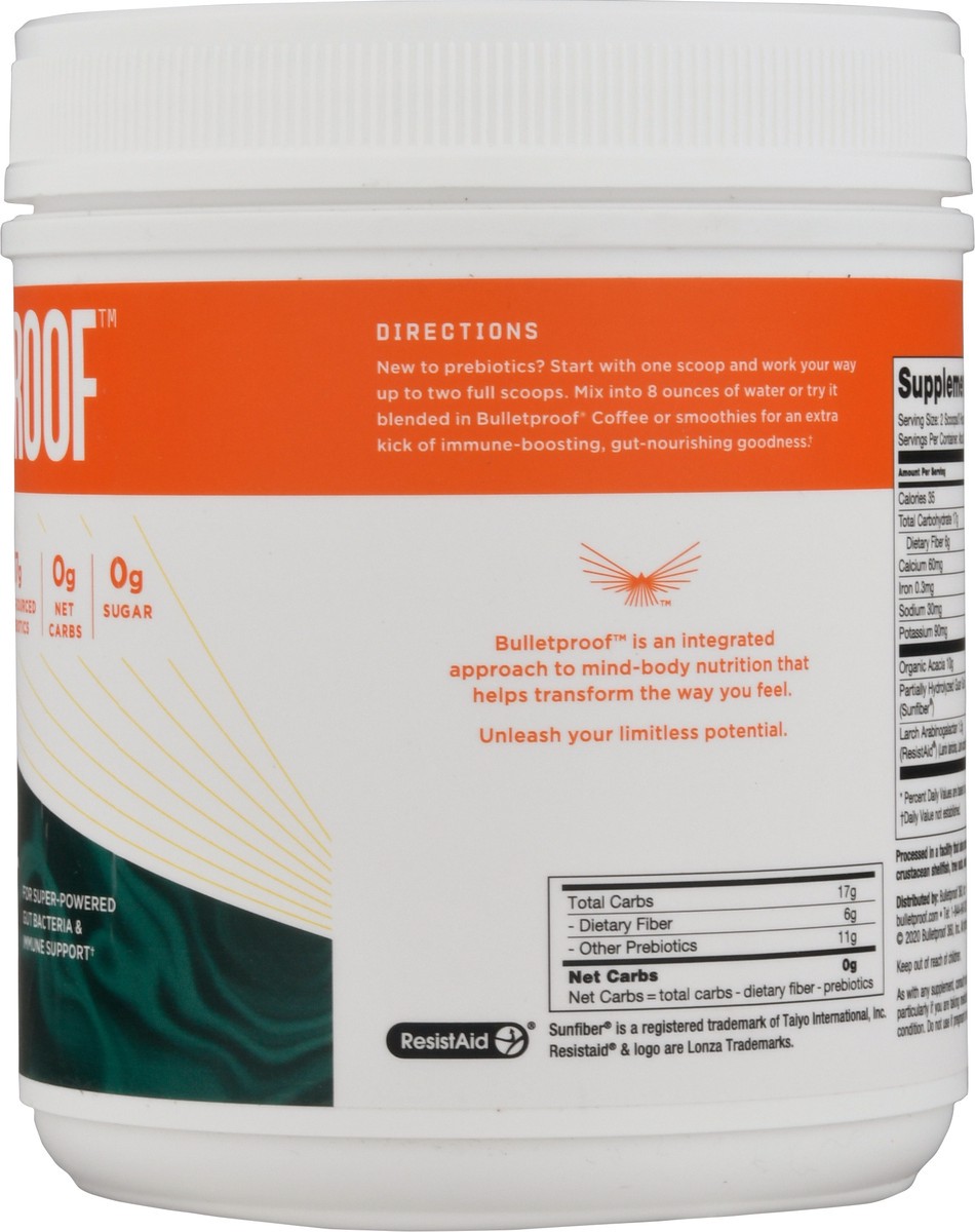 slide 10 of 13, Bulletproof Unflavored InnerFuel Prebiotic 13.4 oz, 6 oz