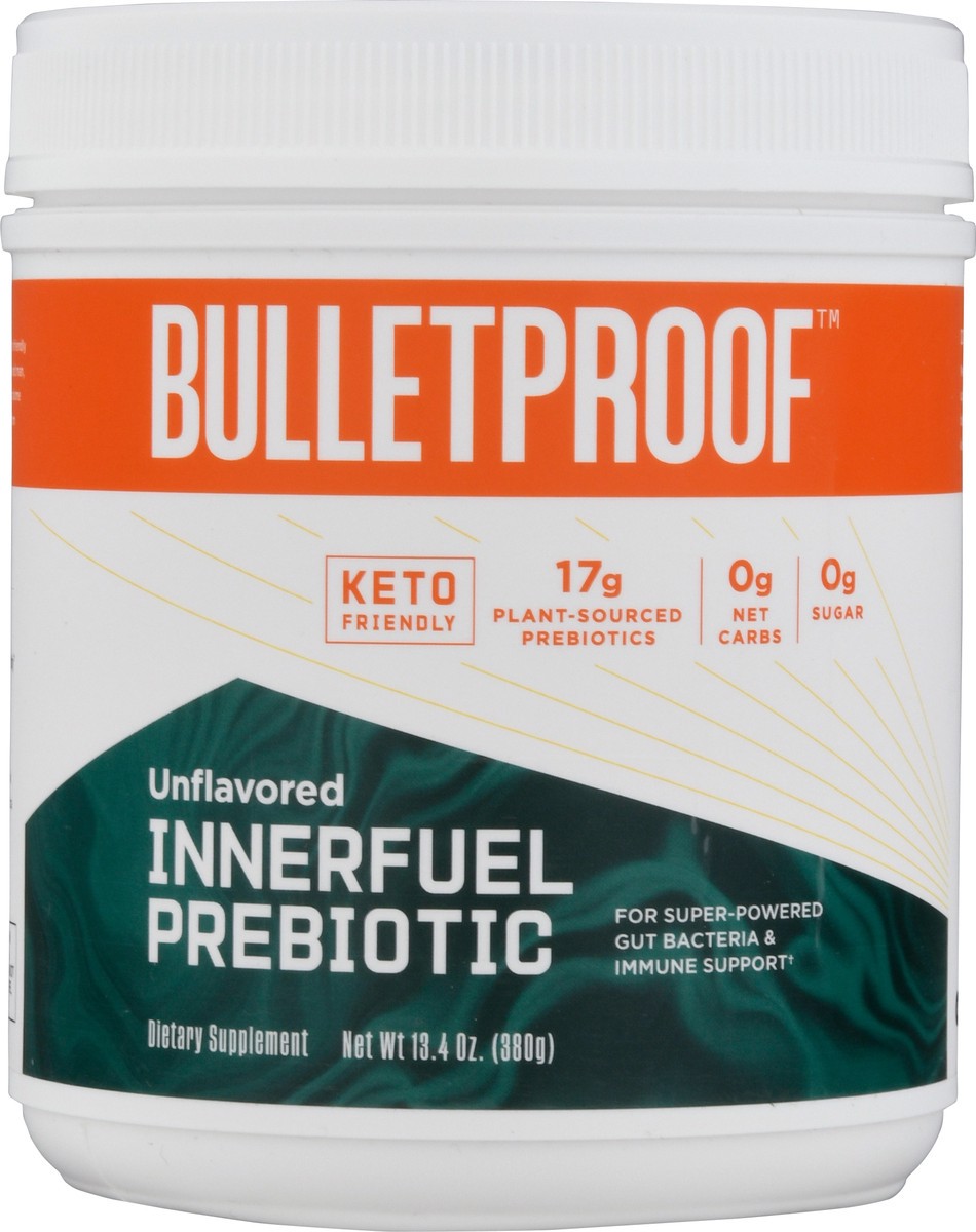 slide 12 of 13, Bulletproof Unflavored InnerFuel Prebiotic 13.4 oz, 6 oz