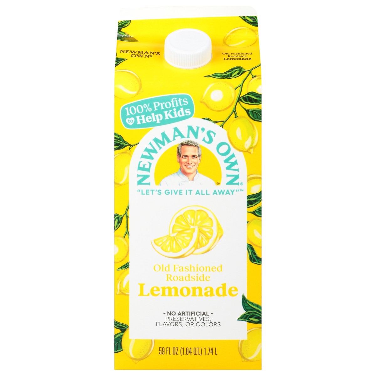 slide 1 of 9, Newman's Own Refrig Old Fash Lemonade 15% - 59 fl oz, 59 fl oz