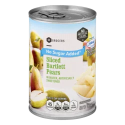 SE Grocers Pears Sliced Bartlett No Sugar Added
