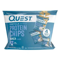 Quest Protein Chips, Ranch Flavor, Tortilla Style