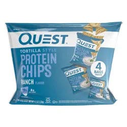 Quest Protein Chips, Ranch Flavor, Tortilla Style