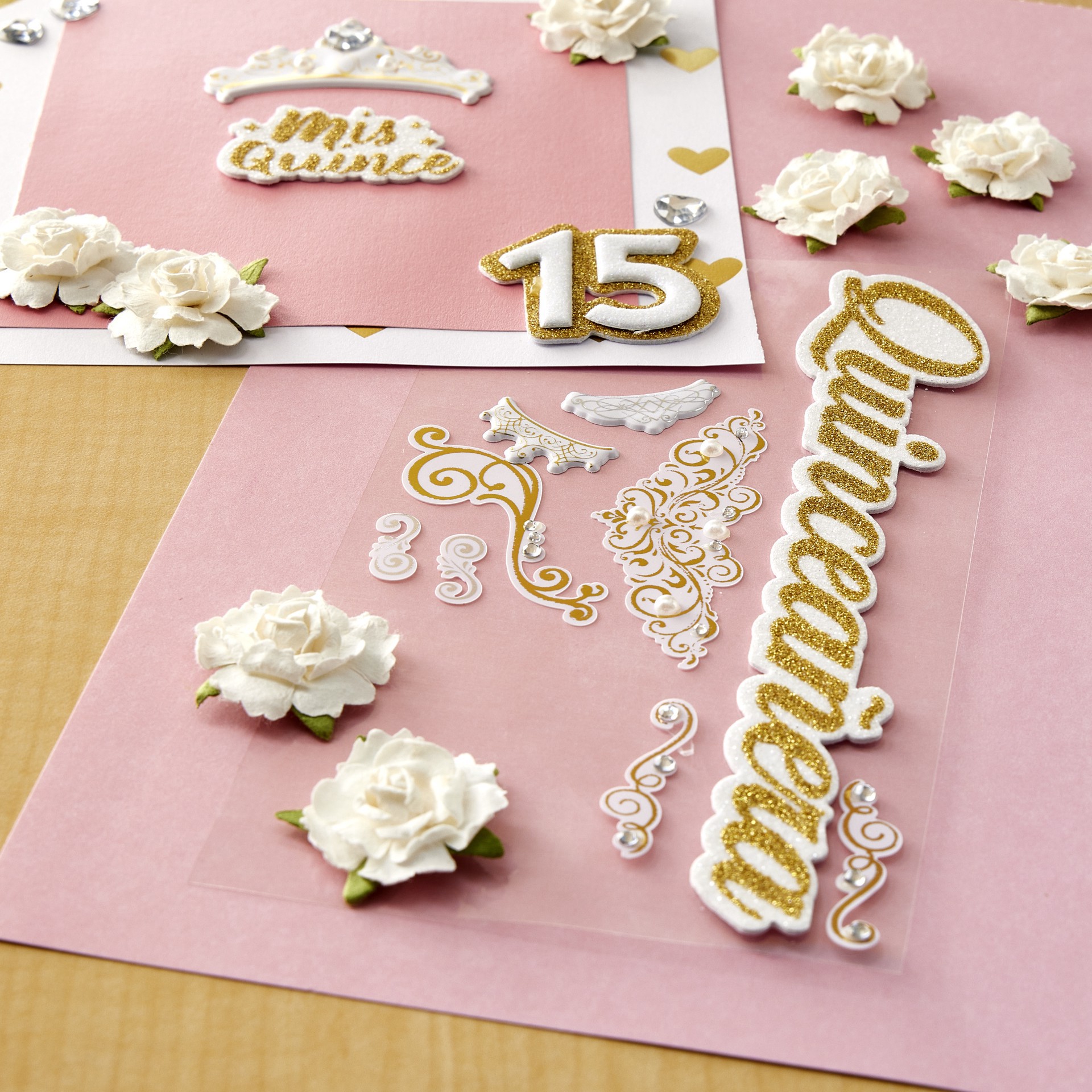 slide 2 of 3, Quinceanera Stickers By Recollections, 3.75 in x 6.75 in