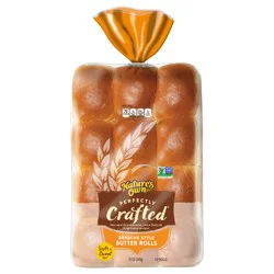 Nature's Own Perfectly Crafted Brioche Style Butter Rolls, Non-GMO Dinner Rolls, 12 Count