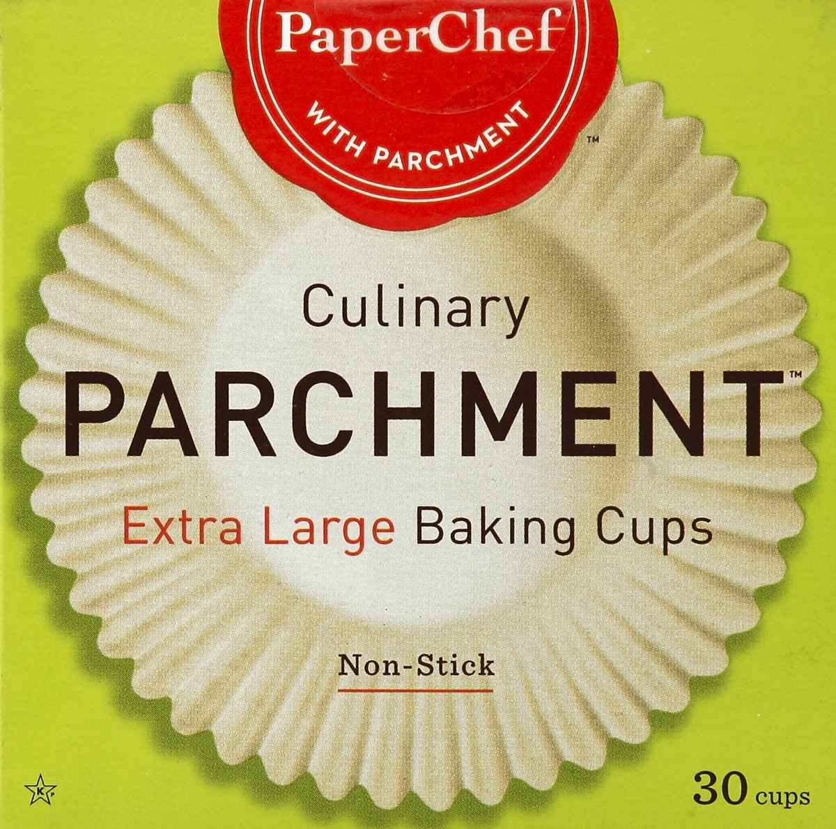 slide 1 of 4, PaperChef Parchment Baking Cups Xl, 30 ct