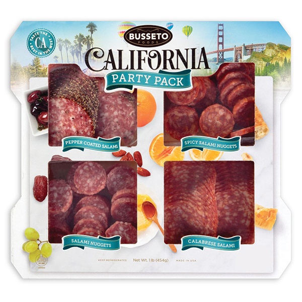 slide 1 of 1, Busseto Foods Snack Salami Nuggets, 16 oz