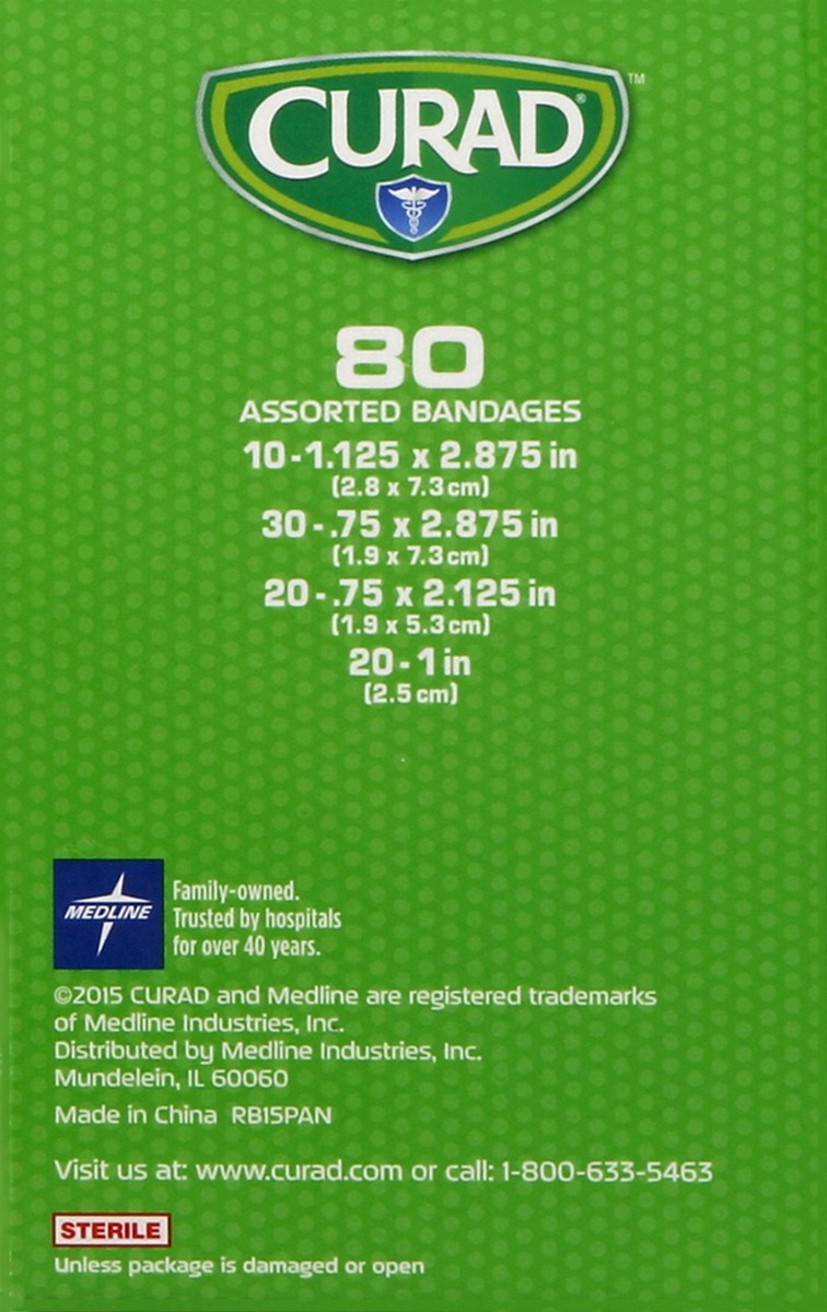 slide 4 of 4, Curad Asst Bandages Shear, 80 ct