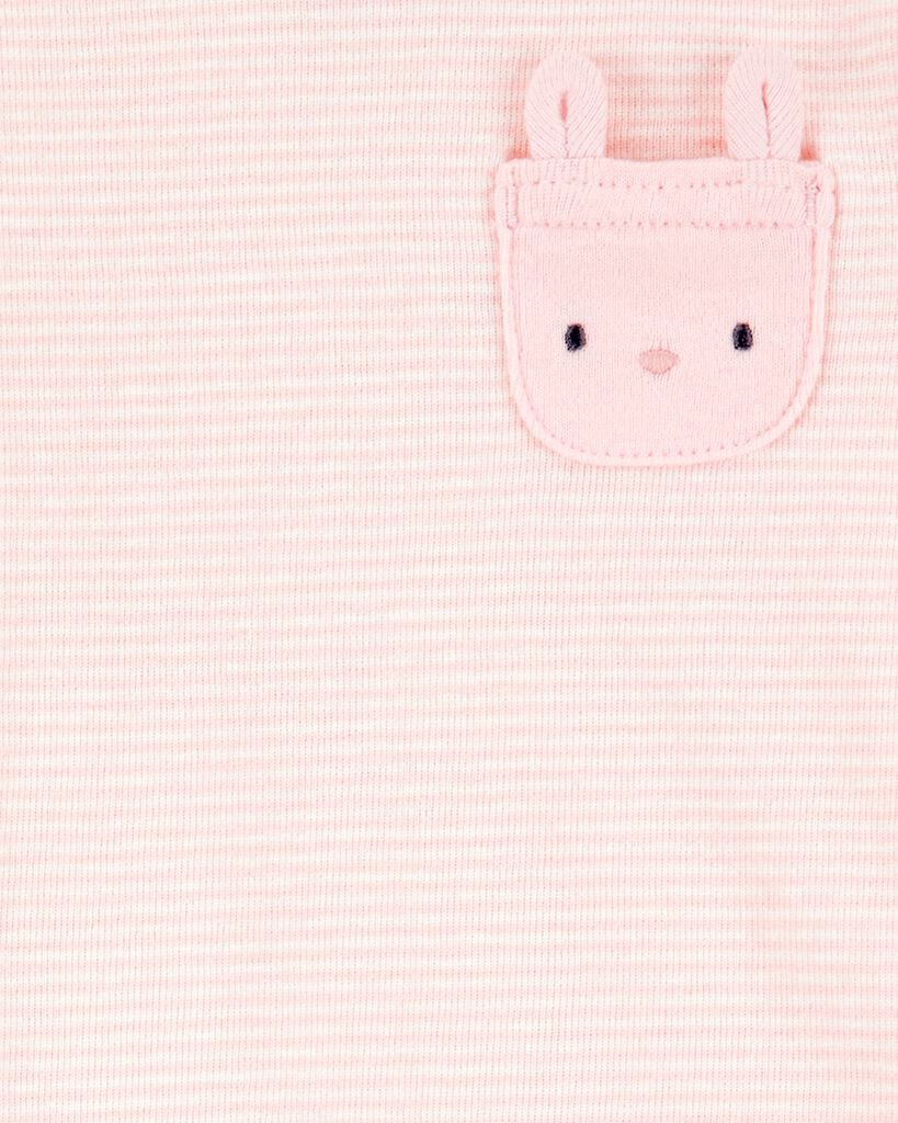 slide 2 of 3, Carter's Carters Baby 4-Piece Bunny Outfit Set - Pink/White Pink/White 9M, 4 pc