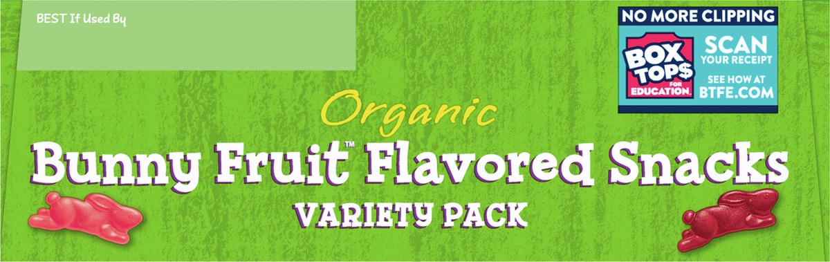 slide 9 of 9, Annie's Organic Bunny Fruit Snacks, Gluten Free, Variety Pack, 12 Pouches, 12 ct