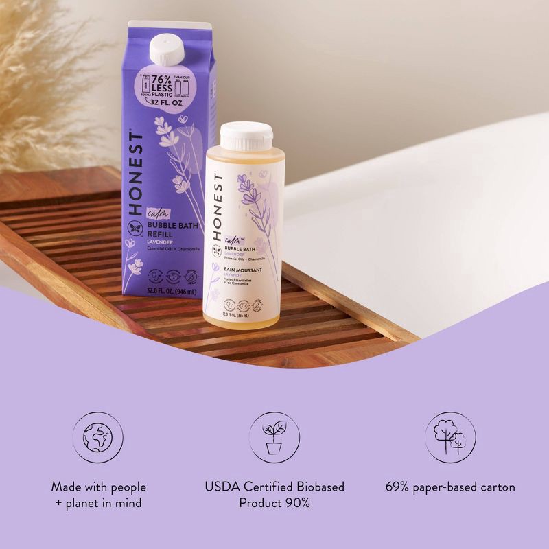 slide 3 of 11, The Honest Company Calm Bubble Bath Refill - Lavender - 32 fl oz, 32 oz