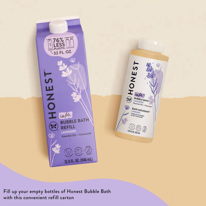 slide 9 of 11, The Honest Company Calm Bubble Bath Refill - Lavender - 32 fl oz, 32 oz