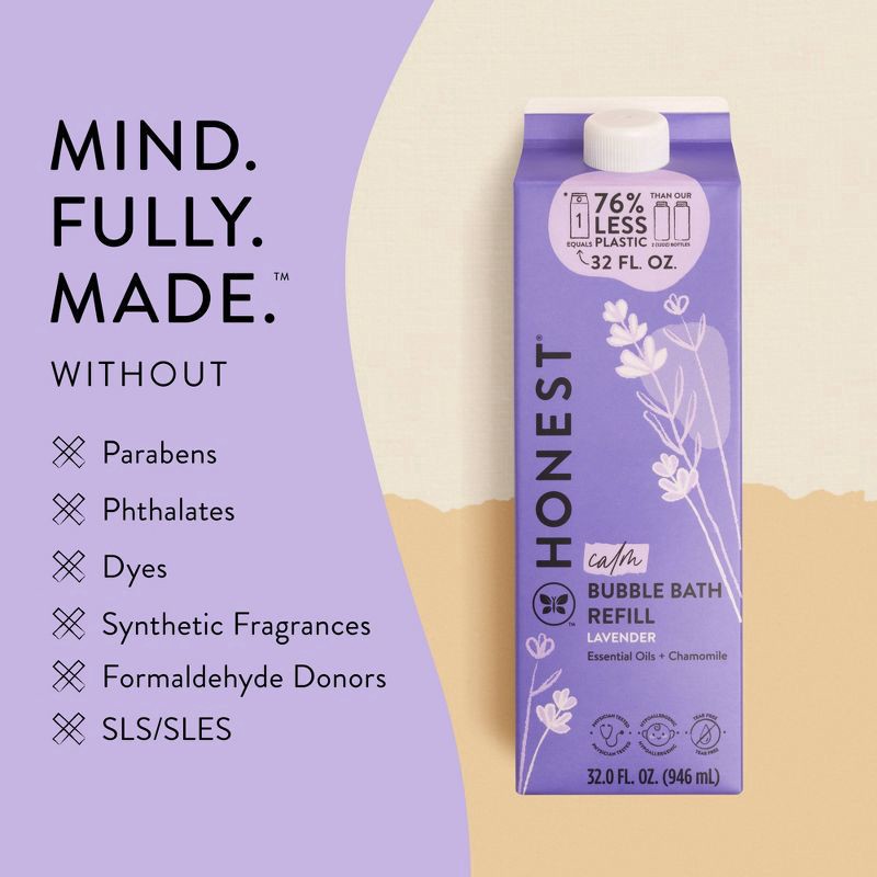 slide 2 of 11, The Honest Company Calm Bubble Bath Refill - Lavender - 32 fl oz, 32 oz