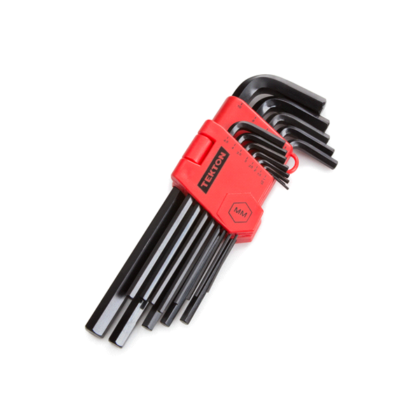 slide 1 of 1, TEKTON Long Arm Hex Key Wrench Set (1.27-10 mm), 13 ct