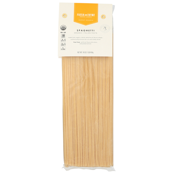slide 1 of 1, Fresh Thyme Spaghetti Premium Pasta, 16 oz