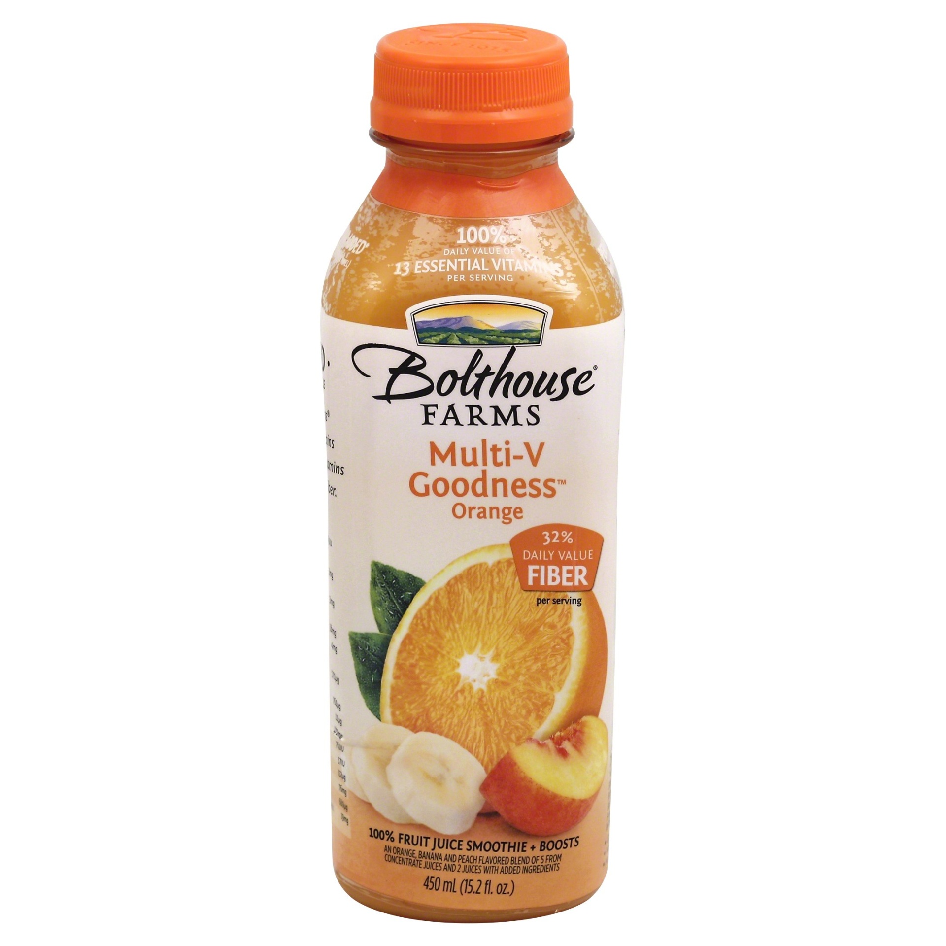 slide 1 of 1, Bolthouse Farms Multi-V Goodness 100% Orange Fruit Juice Smoothie, 15.2 fl oz