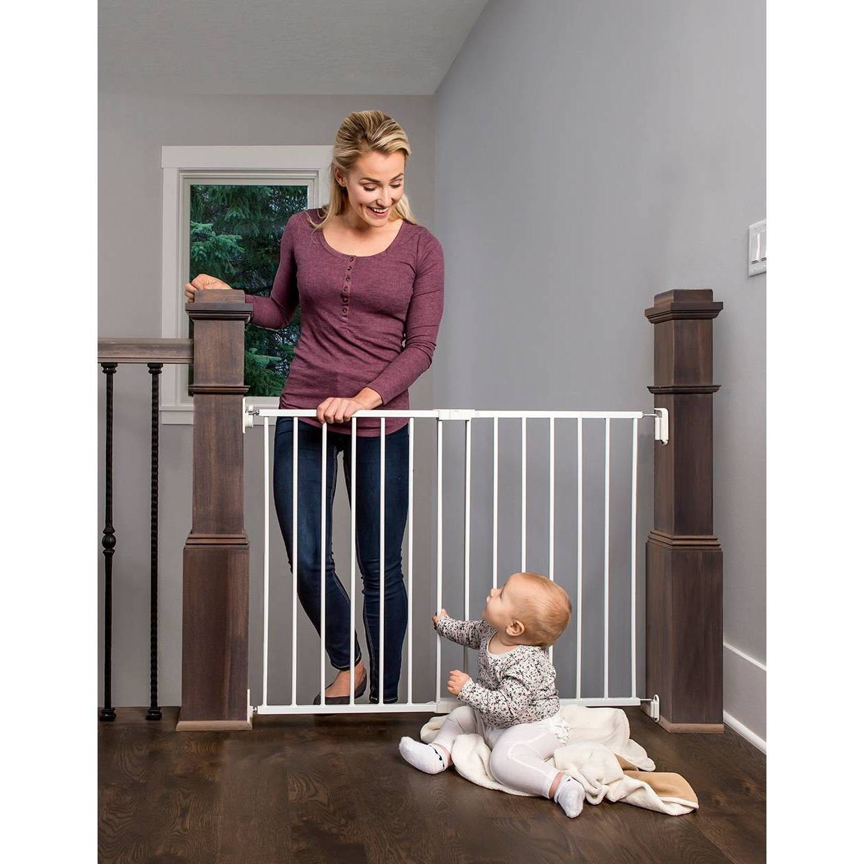 slide 1 of 13, Regalo Top of Stair Safety Gate, 1 ct