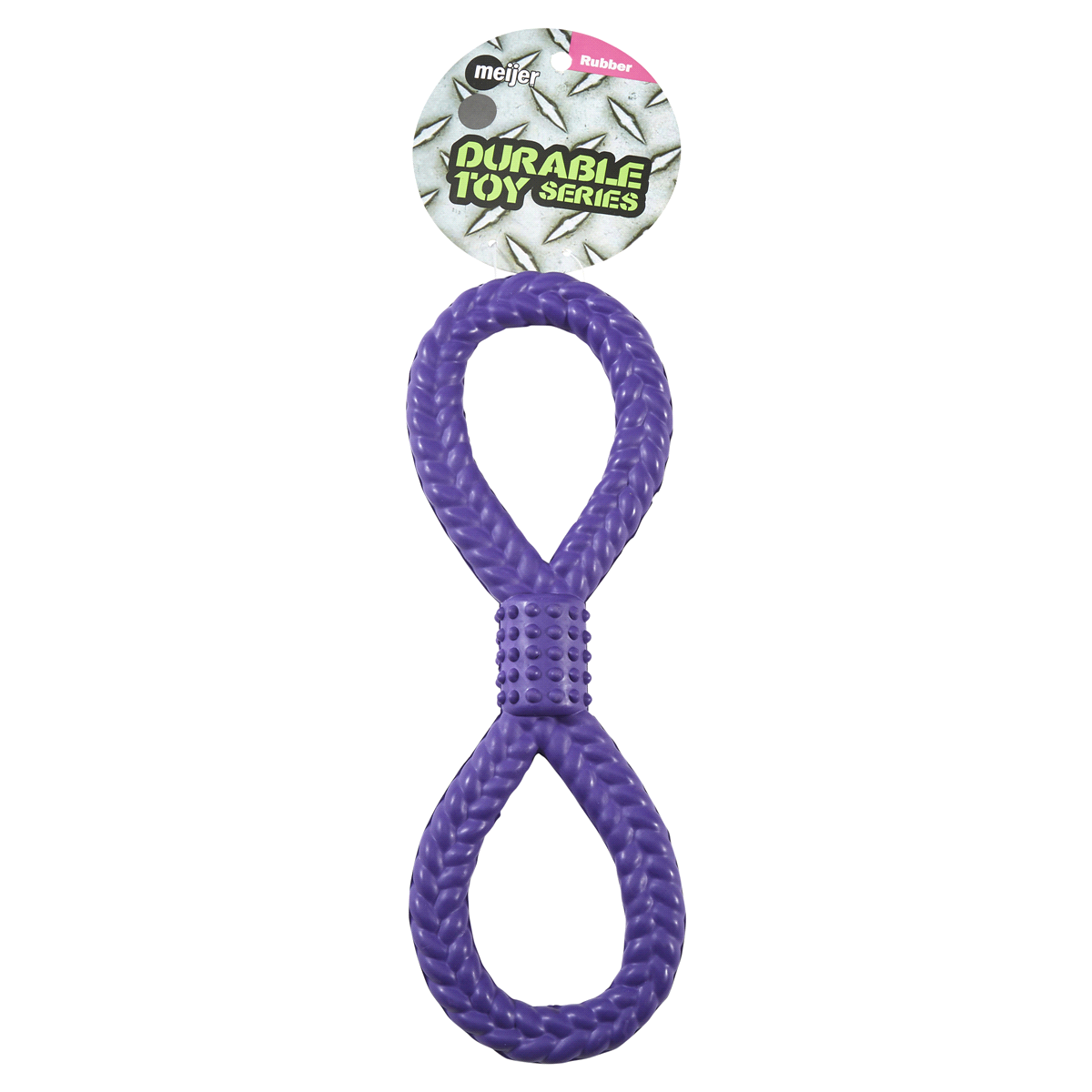 slide 1 of 1, Meijer Durable Figure 8 Dog Toy, 13 in