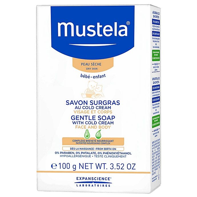 slide 1 of 2, Mustela Bebe Gentle Soap with Cold Cream, 3.5 oz