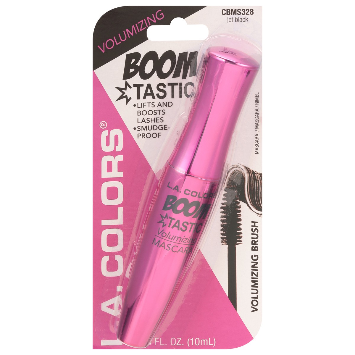 slide 10 of 10, L.A. Colors CBMS328 Jet Black Boomtastic Volumizing Mascara 0.33 fl oz, 1 ct