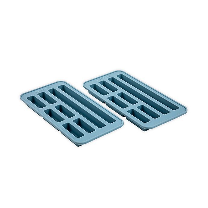 slide 1 of 2, Manna Organics Silicone Ice Tray/Mold - Blue, 2 ct