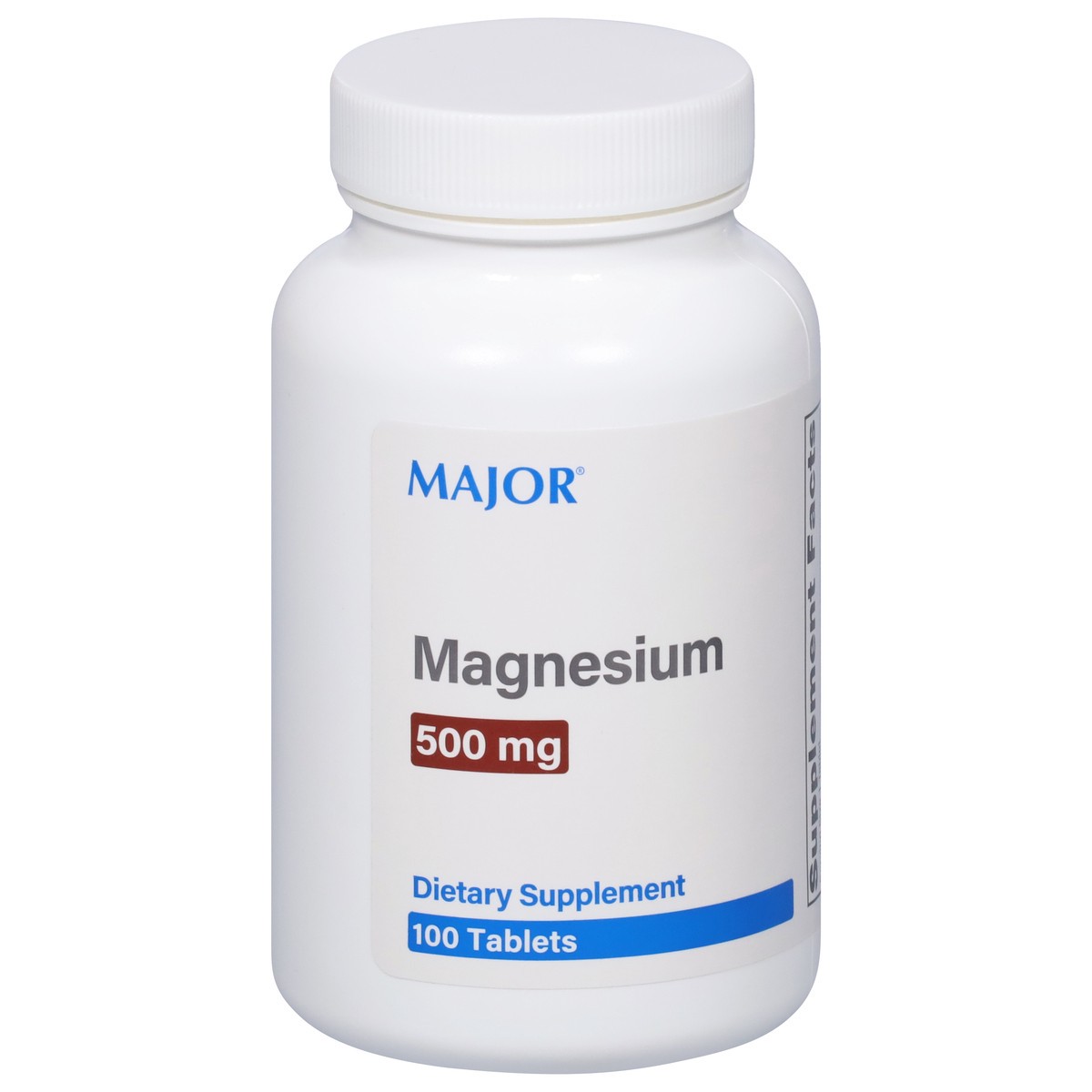 slide 7 of 9, Major Magnesium, 500 Mg, Tablets, 100 ct