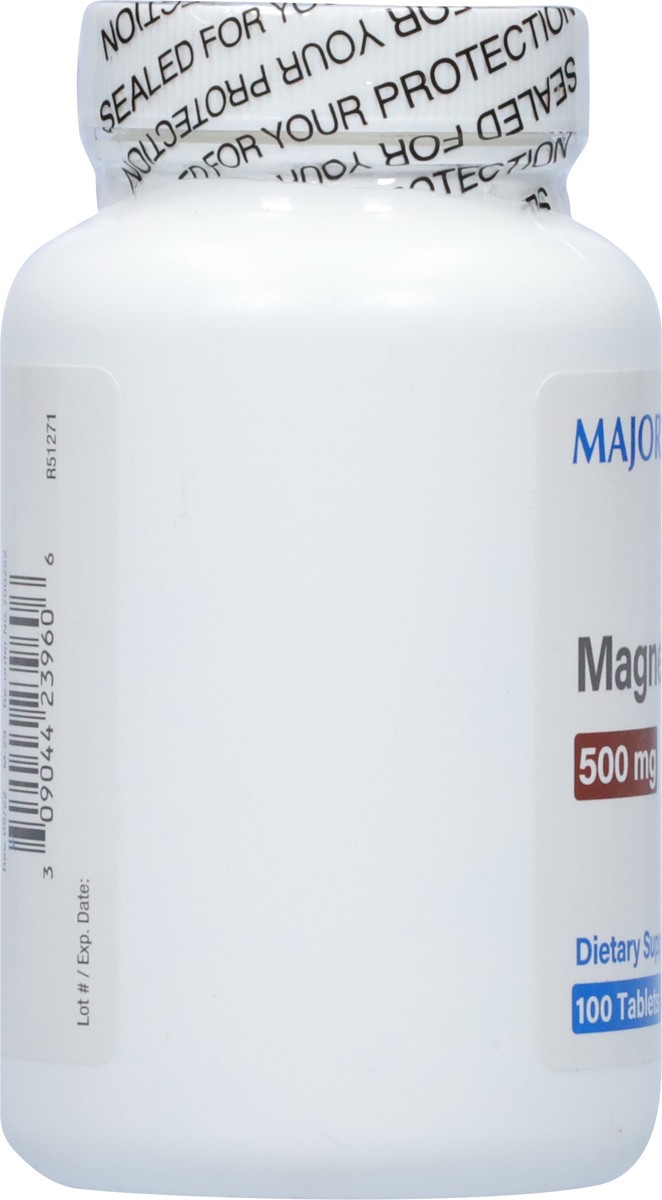 slide 2 of 9, Major Magnesium, 500 Mg, Tablets, 100 ct
