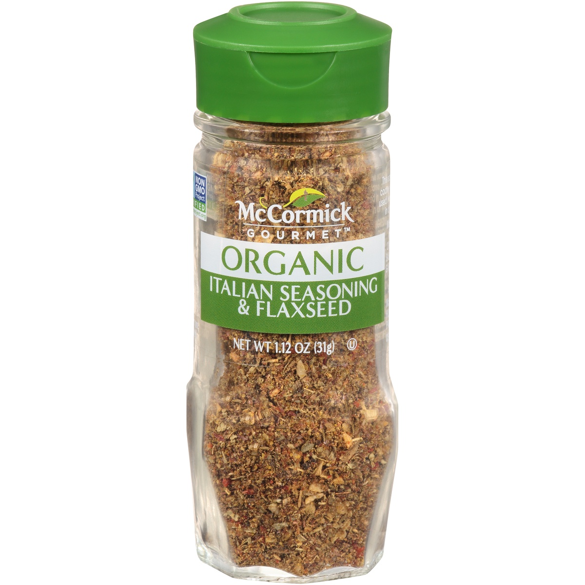 slide 1 of 1, McCormick Italian Seasoning & Flaxseed Shaker, 1.12 oz