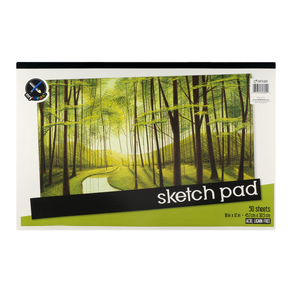 slide 1 of 1, Top Flight My Art Stuff Sketch Pad, 50 ct