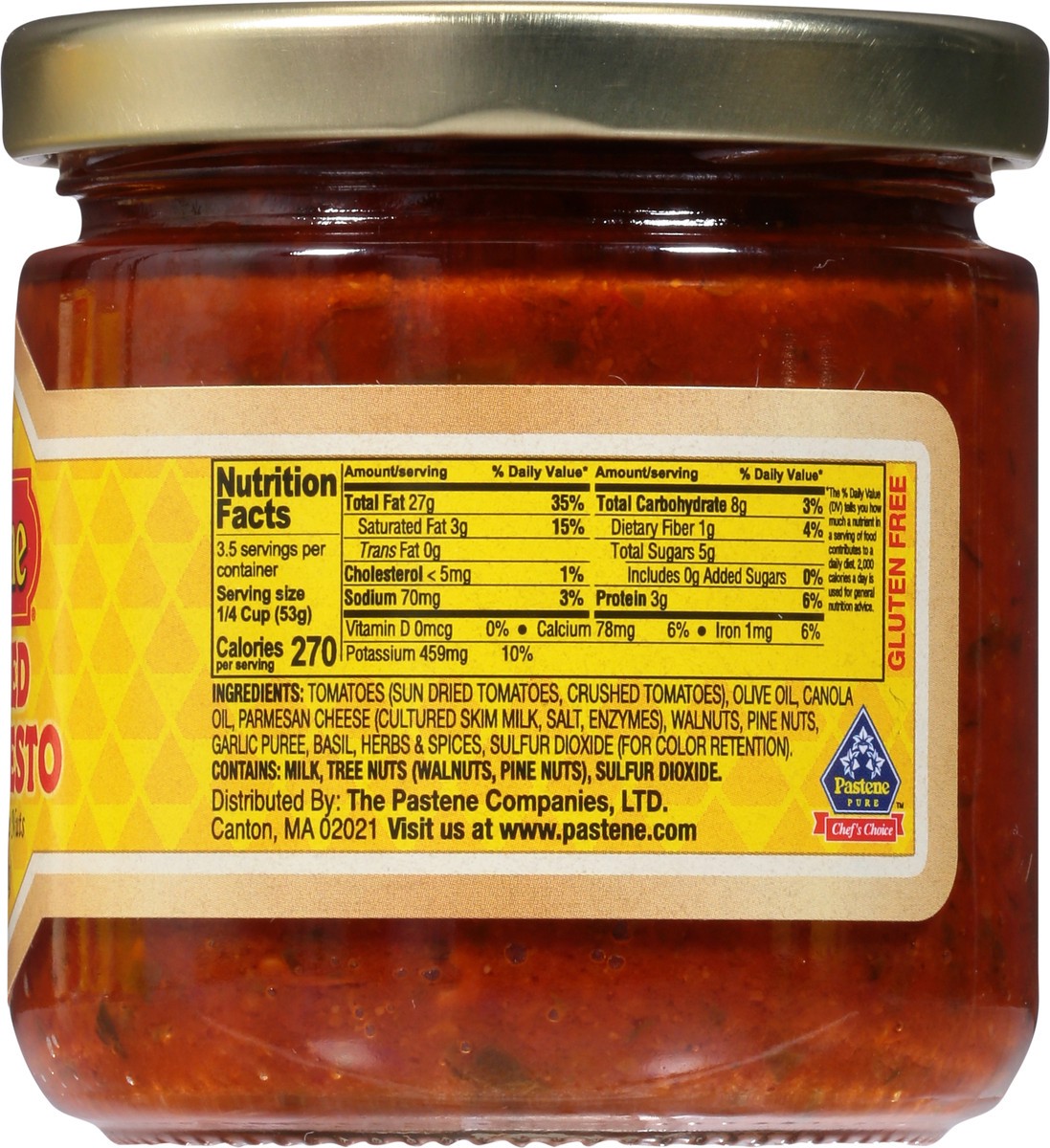 slide 8 of 14, Pastene Sauce Pesto Sun Dried Tomato, 6.5 oz