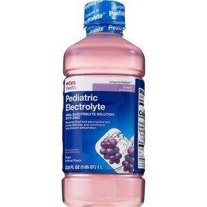 slide 1 of 1, CVS Health Pediatric Electrolyte Solution, Grape, 1 L, 35.2 oz