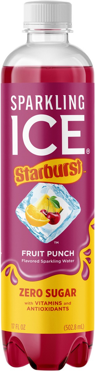 slide 11 of 12, Sparkling ICE STARBURST Fruit Punch 17oz Bottle, 17 fl oz