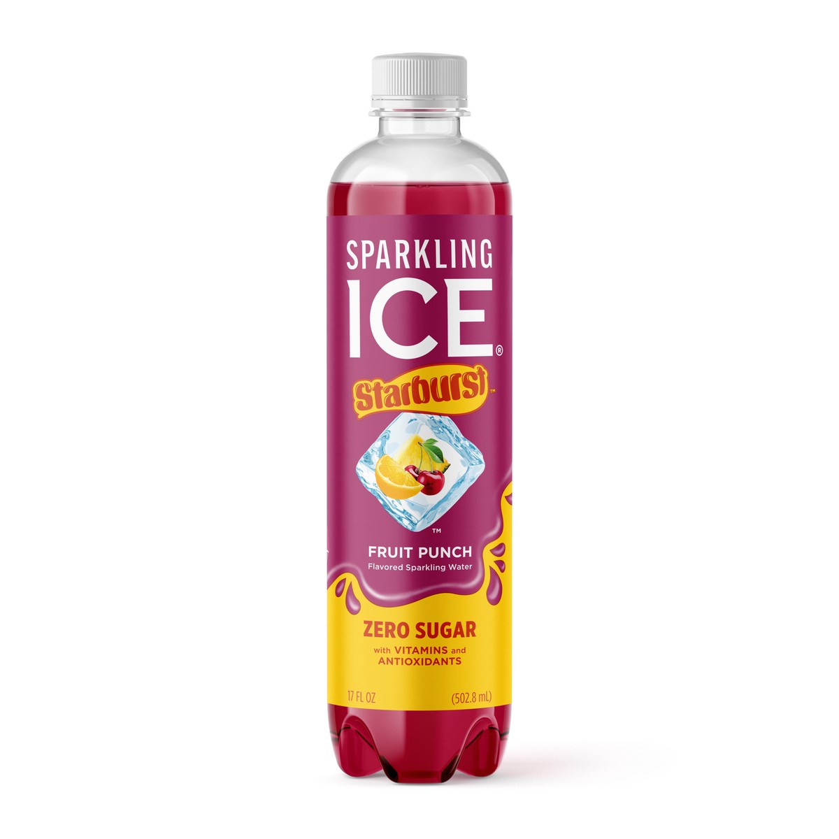 slide 12 of 12, Sparkling ICE STARBURST Fruit Punch 17oz Bottle, 17 fl oz