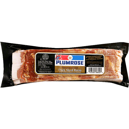 slide 2 of 2, Plumrose Premium Thick Sliced Hearty Country Style Bacon Pack, 20 oz