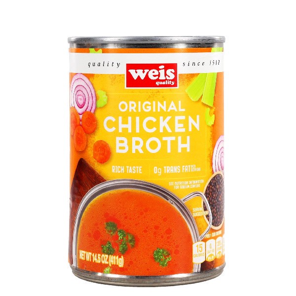 slide 1 of 1, Weis Quality Chicken Broth, 14.5 fl oz