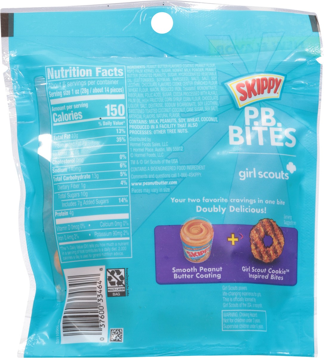 slide 10 of 14, SKIPPY Bites GS Coconut Caramel, 5.5 oz