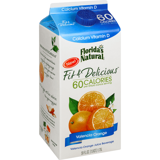 slide 2 of 9, Florida's Natural Fit Delicious Juice Beverage Valencia Orange Calcium Vitamin D, 59 fl oz