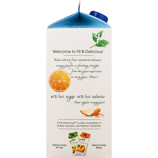 slide 5 of 9, Florida's Natural Fit Delicious Juice Beverage Valencia Orange Calcium Vitamin D, 59 fl oz