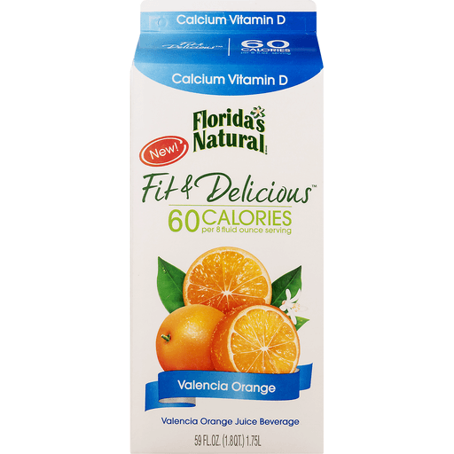 slide 7 of 9, Florida's Natural Fit Delicious Juice Beverage Valencia Orange Calcium Vitamin D, 59 fl oz